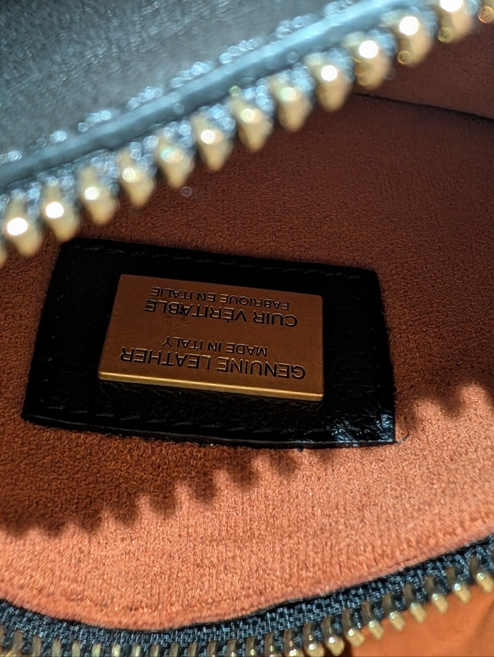 Made In Italy Brown Leather Tote Bag - Picture 6 of 6